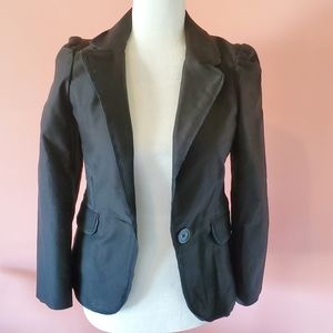 Marc Jacobs Black Cotton Blazer Size 2